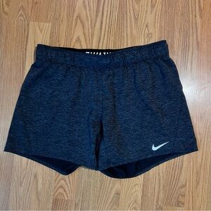 Nike Dark Heather Gray Black Athletic Running Run Hike Gym Shorts Size Medium